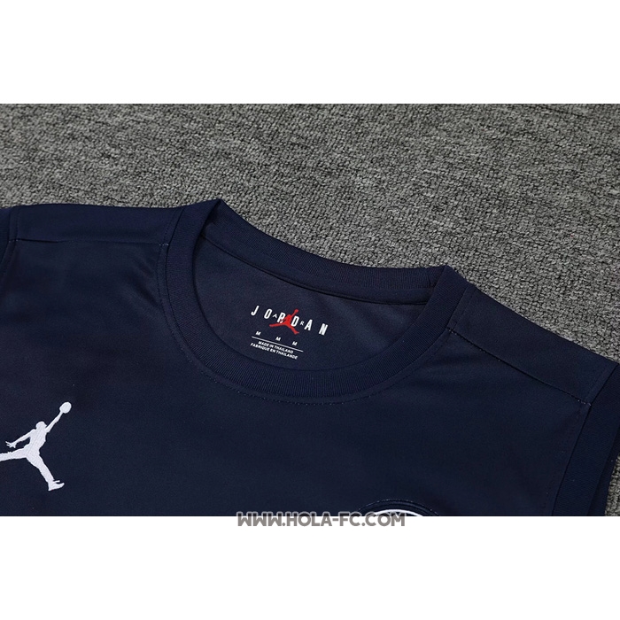 Camiseta de Entrenamiento Paris Saint-Germain 2022-2023 Sin Mangas Azul y Rojo